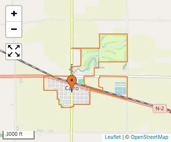 Area schools map