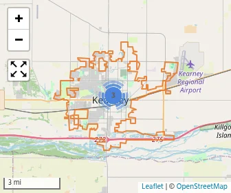 Area schools map