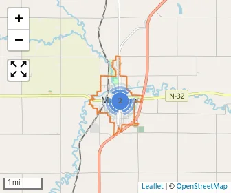 Area schools map