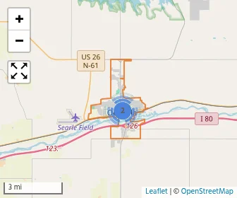 Area schools map