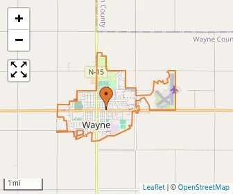 Area schools map