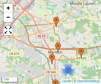 Area schools map