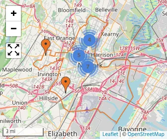 Area schools map