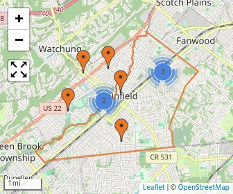 Area schools map
