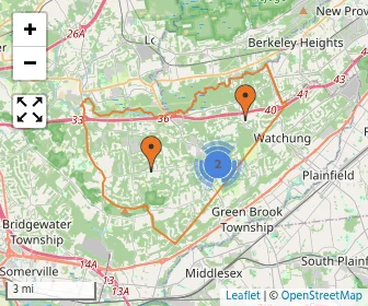 Area schools map