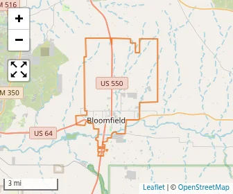 Area schools map