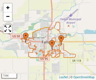 Area schools map