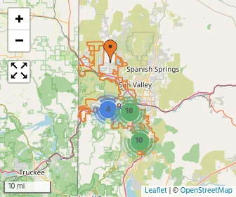 Area schools map
