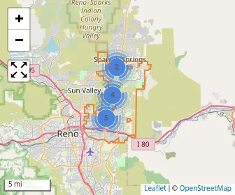 Area schools map