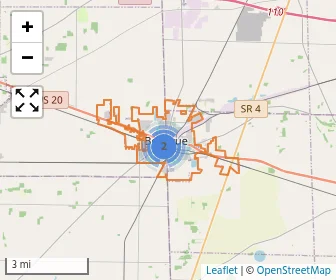 Area schools map