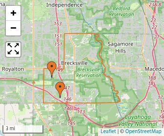 Area schools map