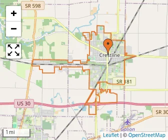 Area schools map