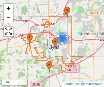 Area schools map