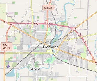 Area schools map