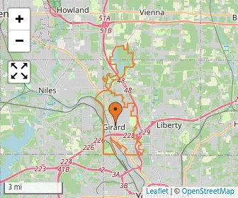 Area schools map