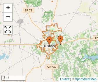 Area schools map