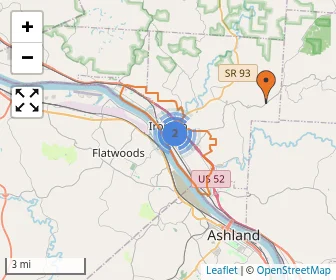 Area schools map