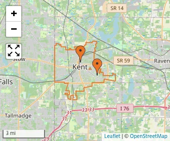 Area schools map