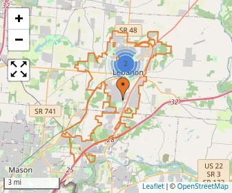 Area schools map