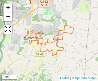 Area schools map