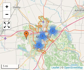 Area schools map