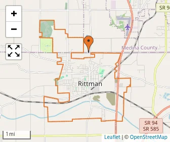 Area schools map