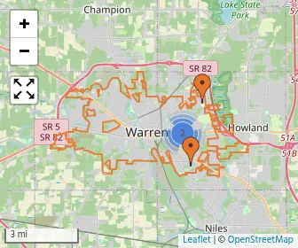 Area schools map
