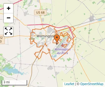 Area schools map