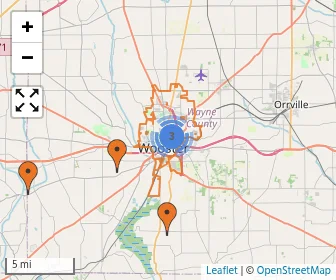 Area schools map