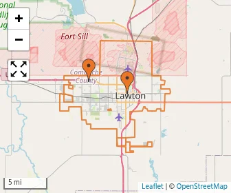 Area schools map