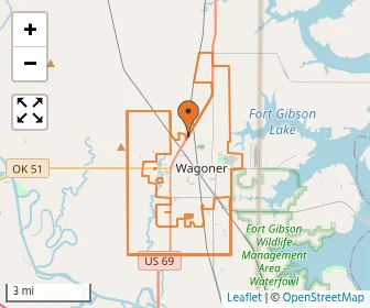 Area schools map