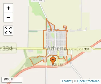 Area schools map