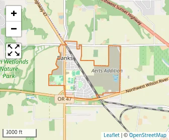 Area schools map
