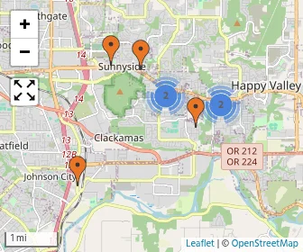 Area schools map