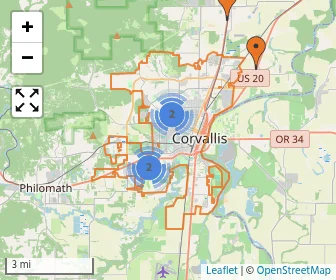 Area schools map