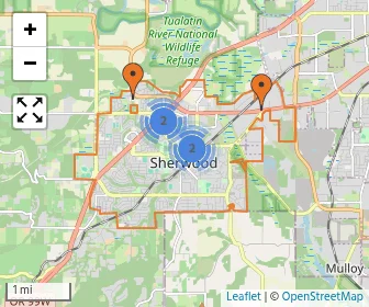 Area schools map