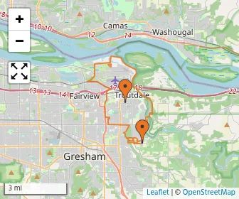 Area schools map