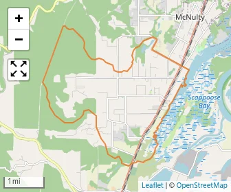 Area schools map