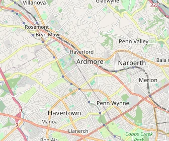 Area schools map