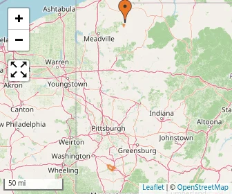 Area schools map