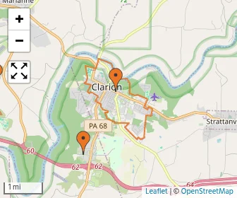 Area schools map