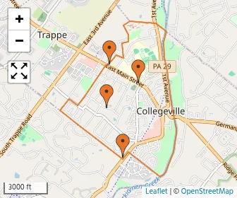 Area schools map