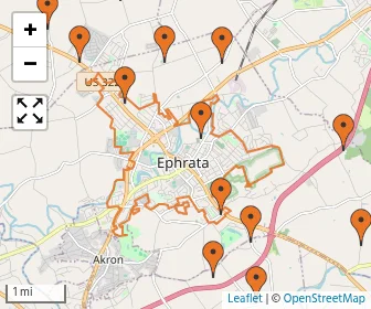 Area schools map