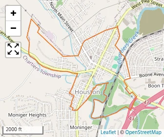 Area schools map