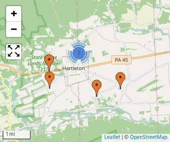 Area schools map