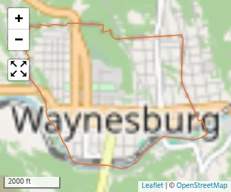 Area schools map