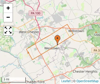 Area schools map