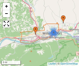 Area schools map