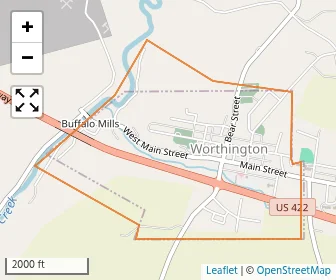 Area schools map