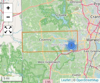 Area schools map